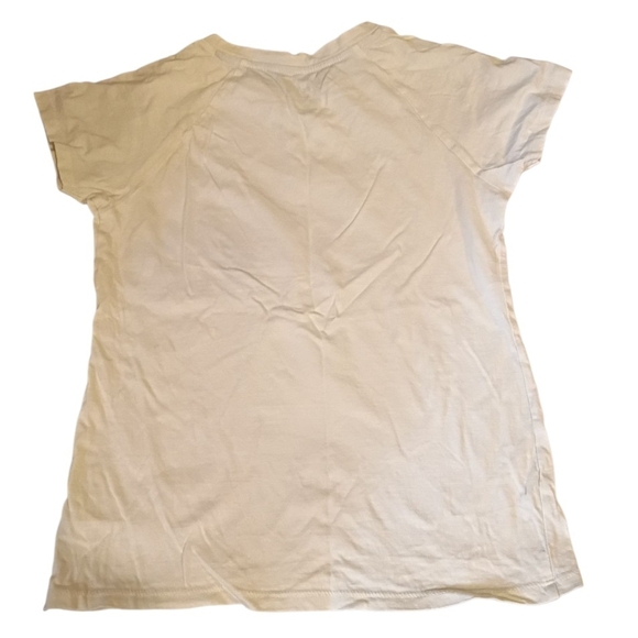 White t-shirt with floral cat design - Picture 2 of 4